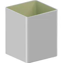 Rura kwadratowa 80x80 o długości 3m PVC firmy KROP w kolorze białym